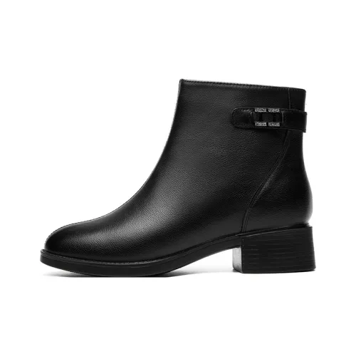 AOKANG Повседневные ботильоны женские черные