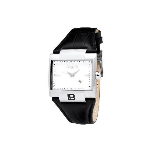 Laura Biagiotti Наручные часы Кварцевый механизм Кожаный ремешок 35 мм Белый циферблат Мужские часы