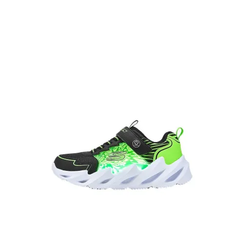 Skechers Kids Кэжуал Низкий Топ Черный/Лимон для Детей