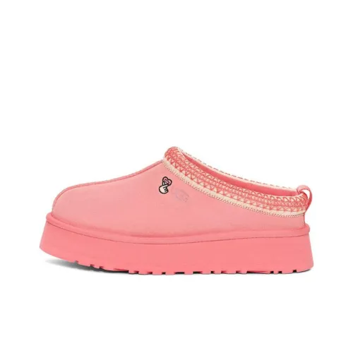 UGG Tazz EVA Устойчивые домашние тапочки для женщин тропический стиль розовый цвет