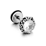 Безбрежный галактический белый циркон один