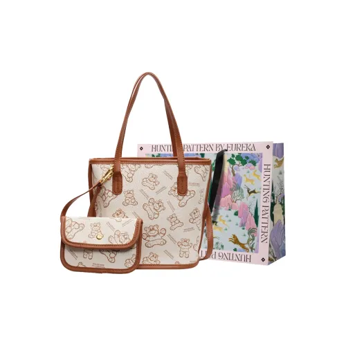 BLAKE FLEETO ПУ (полиуретан) Сумка Сумка через плечо Женская Бежевая Темно-коричневая