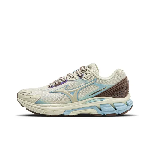 Mizuno Halo Mix Беговые кроссовки Низкий верх Белый Коричневый Синий Женские