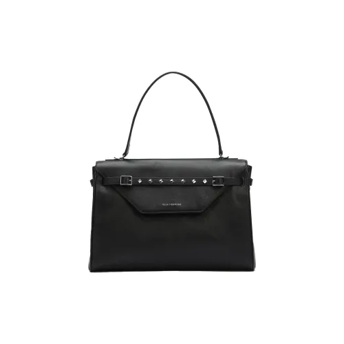 ROSA HERMOSO Сумка из коровьей кожи сумка через плечо большая унисекс черная серая серебряная