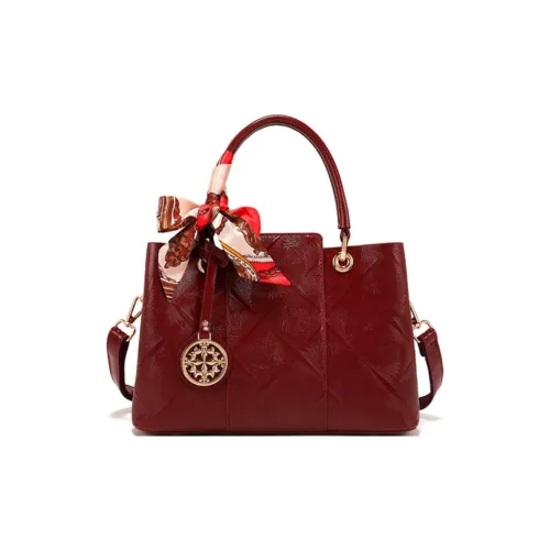 PAYOT Микрофибра Синтетическая Кожа Сумка Сумка через плечо Сумка на одно плечо Стандартная Женская Бордовый