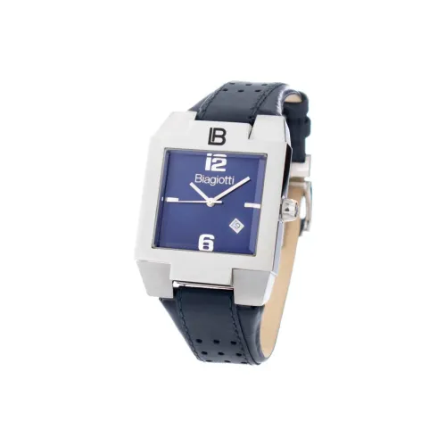 Laura Biagiotti Женские часы Кварцевый механизм Кожаный ремешок 36 мм Синий циферблат