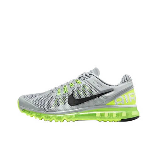 Nike Air Max 2013 Устойчивый к истиранию Низкий Топ Повседневная Беговая Обувь Мужская Серый Желтый
