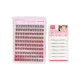 Клей-Бесплатно 10-Row Рыбка Ласточкин хвост Накладные ресницы + Клей-Бесплатно Маленький Пламя Нижние ресницы