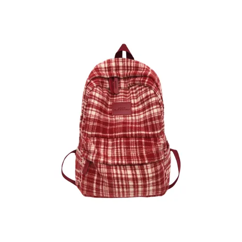 SUN ERATH U Шерстяной рюкзак стандартный унисекс черный экрю кофейный красный