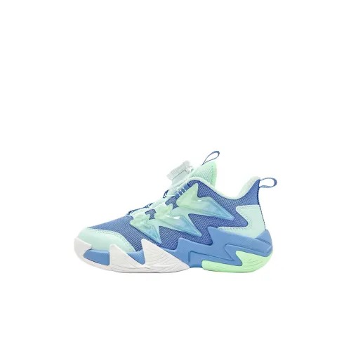QIAODAN Детская баскетбольная обувь Low Top Blue Pre School