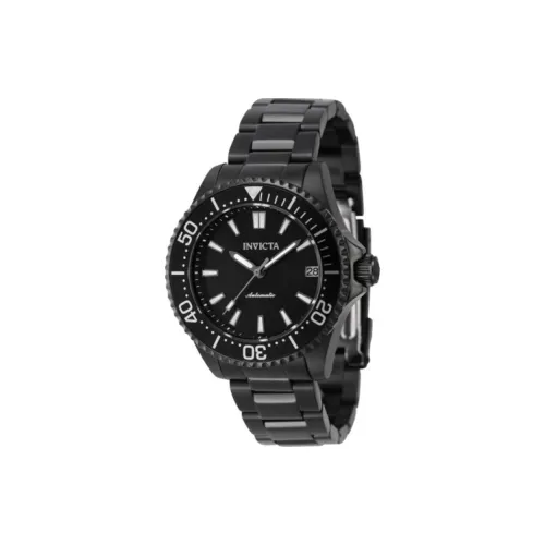 INVICTA Women's Watch Автоматический Механический Механизм Нержавеющая Сталь Ремешок 38 мм Черный Циферблат