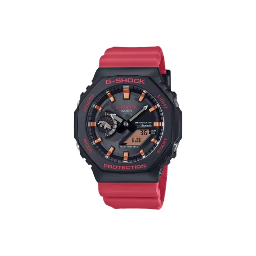 CASIO Liquid Crystal Analog Dual Display Series Солнечный Кварцевый механизм Смола Ремень Часы Мужские Черный Циферблат