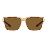 Чайная оправа с поляризованными линзами чайного цвета [516-C4]