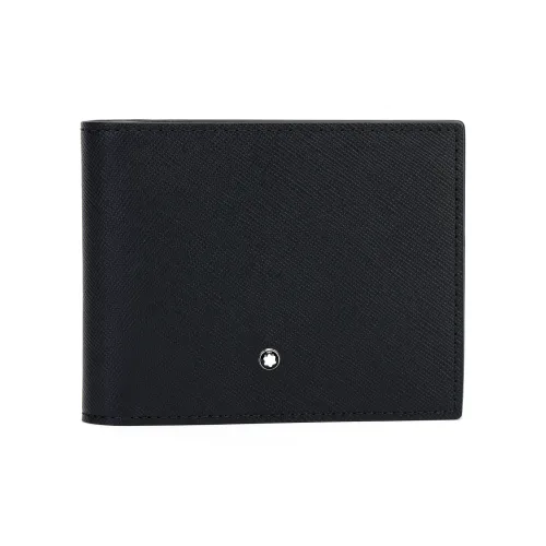 MONTBLANC Full с рельефом кожа голени кошелек мужской черный