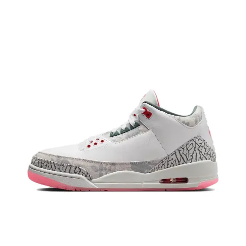 Jordan Air Джордан 3 Retro Wings Аbrasion Resistant MID Топ Винтажные баскетбольные кроссовки Унисекс Бежево-серый Розовый