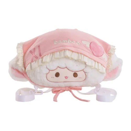 Holding Bamboo Полиэстер Рюкзак Стандартный Унисекс Белый и Розовый