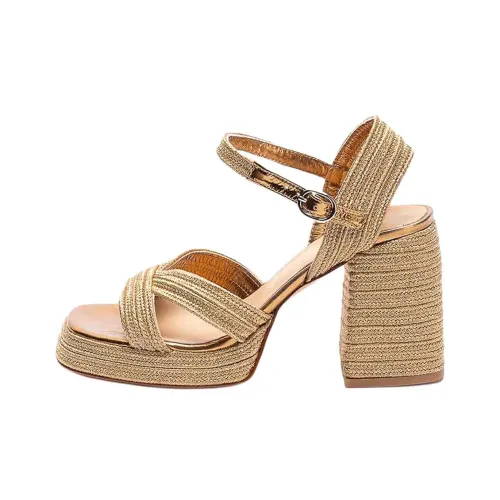 Castañer Valle One Ремешок Сандалии 9 см Женские Золотые