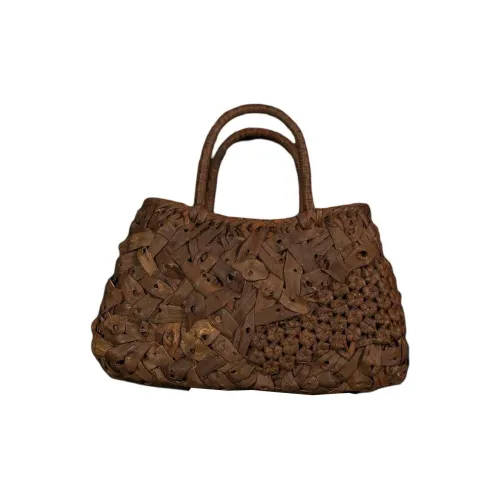 HUZISYOKUNINN Сумка виноградной лозы средний размер женский коричневый