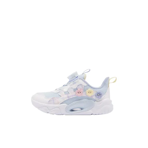 QIAODAN Детская повседневная обувь Low Top Jordan - Белый/Dream Blue для дошкольников