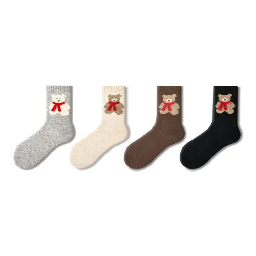 PRIMEET Носки Crew Женские упаковка из 4 пар