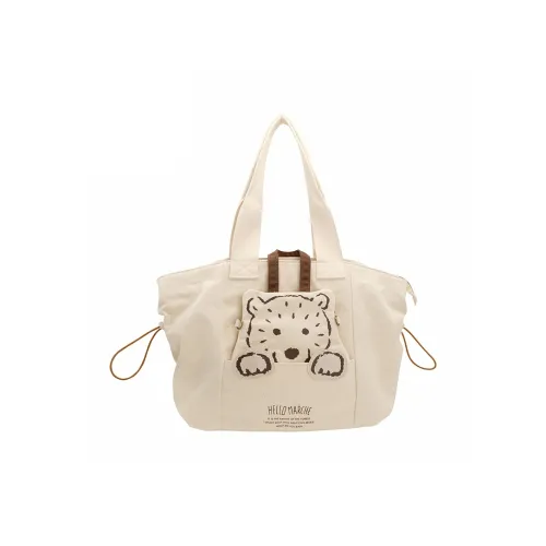 Hello Marche Хлопок Плечевая сумка Стандартная Женская Серый Светло-синий Абрикосовый Желтый