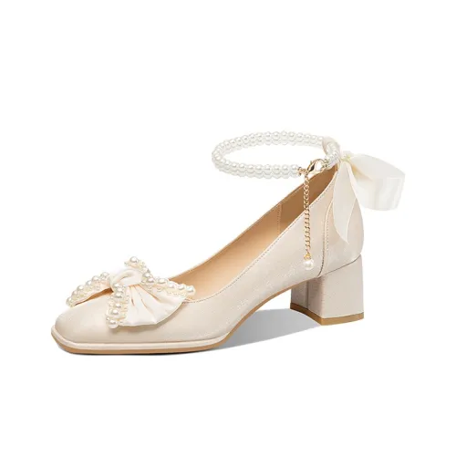 VVKI Высокие каблуки Женские Свет Шампанское Коробка