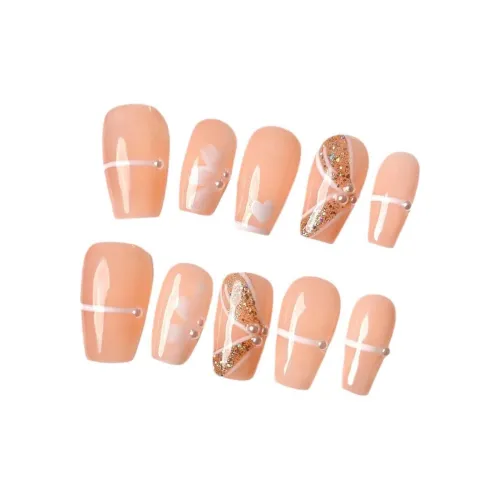 LIANJING [Цветочный дизайн Field] Ручная работа Лента Лепесток Ножной ногтей Короткий ЛАДДЕР 20 мм