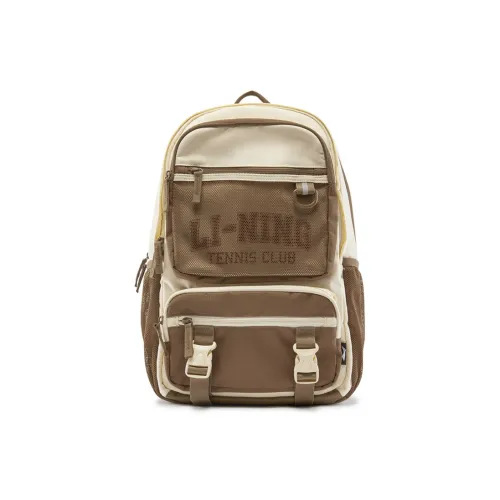 LINING Sports Life Collection Полиэстер Рюкзак Унисекс Light Кремовый Коричневый