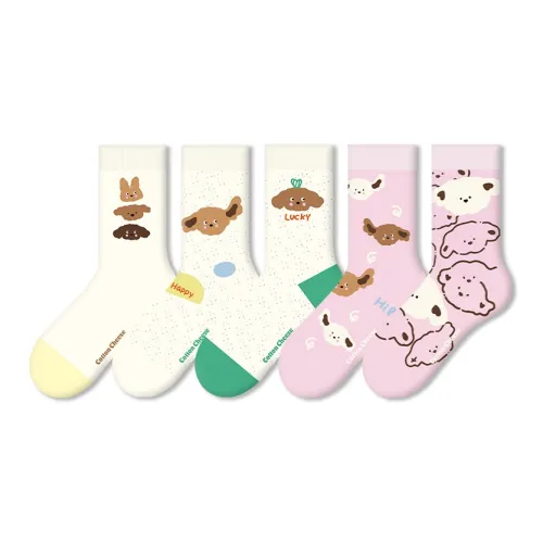 COTTON CHEESE Носки Crew Женские 5 пар Свежий образ Настройка
