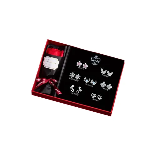 Серьги-гвоздики из серебра 925 пробы DJIN женские