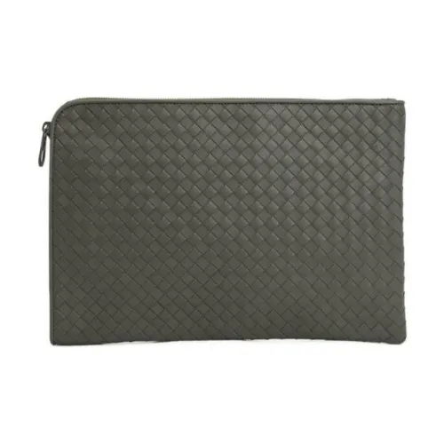 Bottega Veneta Клатч из коровьей кожи мужской цвет угольный