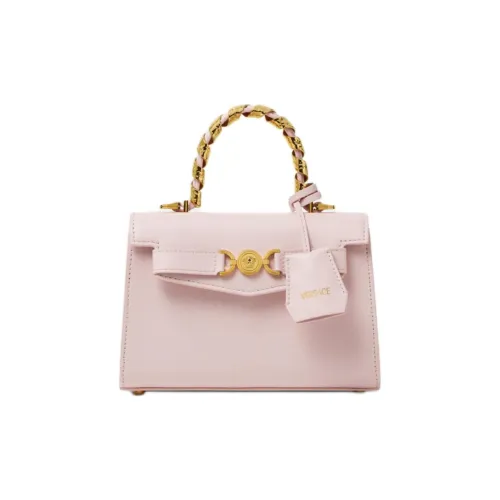 VERSACE Medusa '95 Телячья кожа Одно плечо Сумка Маленькая Женская Светло-розовая Красная