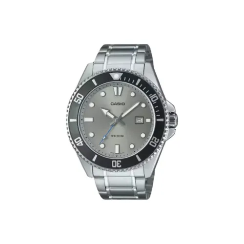 CASIO Кварцевый механизм ремешок из нержавеющей стали унисекс серый циферблат