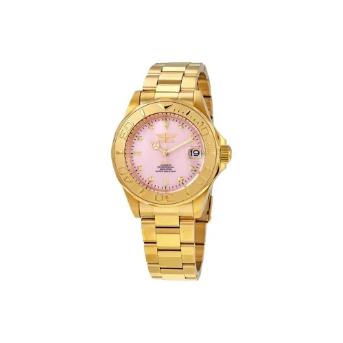 INVICTA Автоматический Механический Механизм Мужские Часы 40 мм Розовые