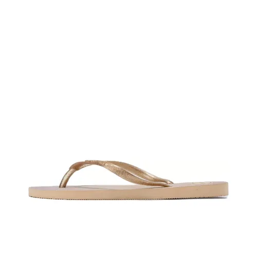 Havaianas противоскользящие шлепанцы женские бежевые