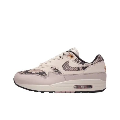 Nike Air Max 1 Устойчивый к истиранию Низкий Топ Повседневная обувь Unisex Light Розовый