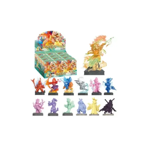 KAYOU Три королевства Мини Резиновые Фигурки с подвижными суставами STAR COLLECTION Слепые коробки Полный набор 12 шт