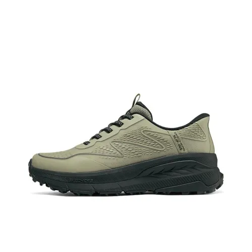 Skechers OUTDOOR MENS Износостойкий и Легкий Низкий Топ Повседневная Обувь Мужская Тауповая