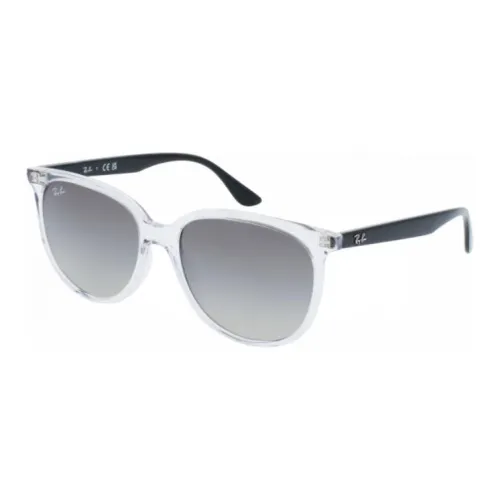 RayBan Пластик Круглые Солнцезащитные очки Женские Прозрачные