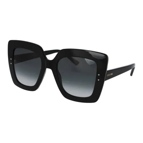 Jimmy Choo Ацетат Нерегулярной Формы Солнцезащитные Очки Женские Черные