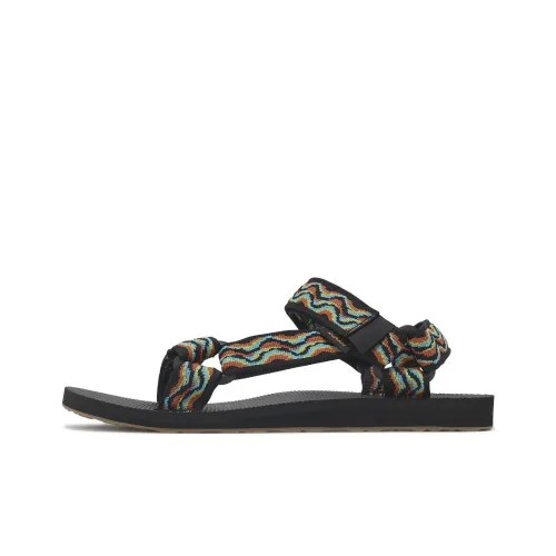 Teva Original Universal Пляжные сандалии Черный/Оранжевый Мужской