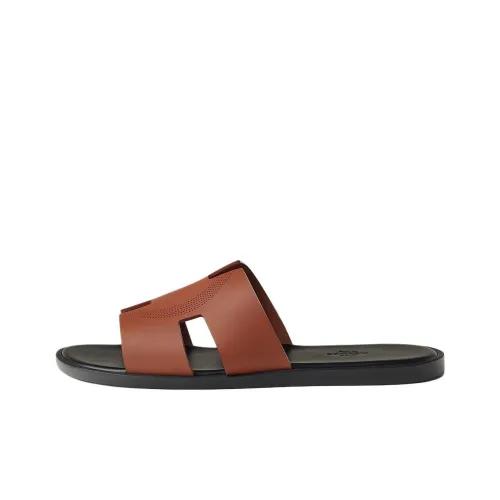 HERMES Rubber Slide Тапочки Женские Умбра