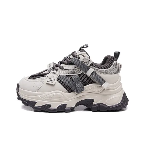 Bull Charm Устойчивые к истиранию Низкие Топ Кроссовки с Толстой Подошвой Женские