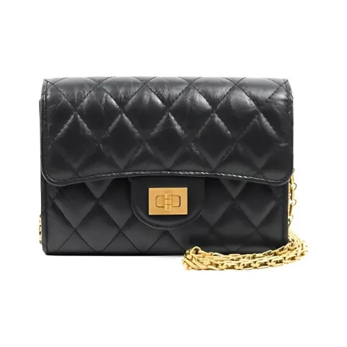 CHANEL Телячья кожа Сумка через плечо Сумка на плечо Мини Женская Черная