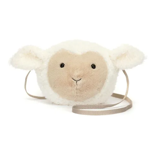 JELLYCAT Маленький ягненок Сумка Кукла Плюшевая кукла 19 см Высота в сидячем положении