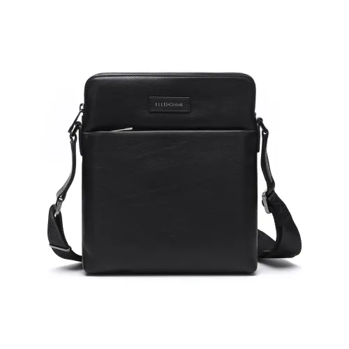 ELLE HOMME Сумка через плечо из коровьей кожи стандартная мужская черная