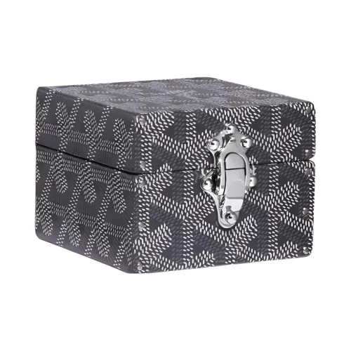 GOYARD REGENCE Goyardine Холст Шкатулка для украшений Твердый Женский Серый
