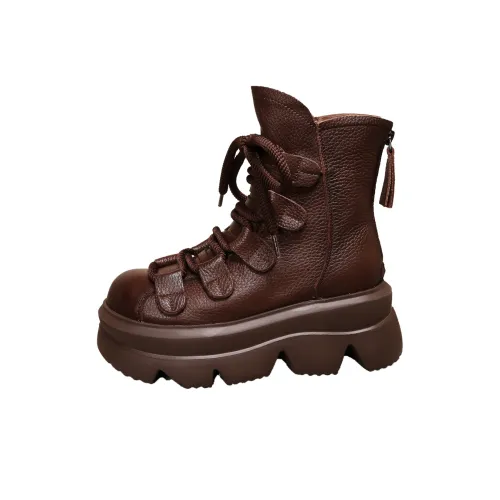 Forest Princess Crew Martin Boot Женские Коричневый