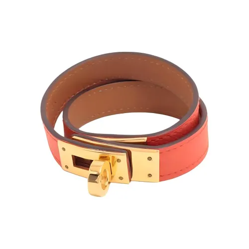 HERMES Кожа GP Наручные повязки Женские Апельсин
