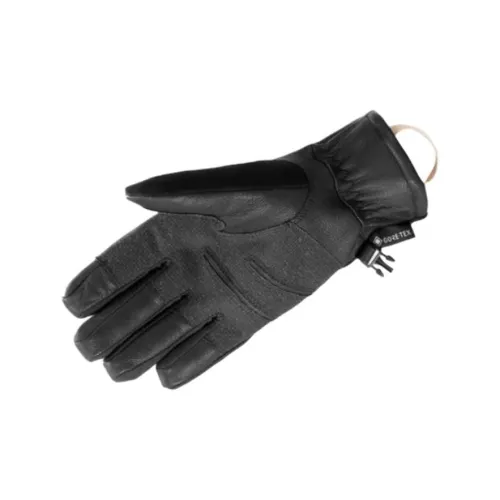 SALOMON Полиамид Эластан Полиуретан Кожа Полиэстер Перчатки Унисекс Черный